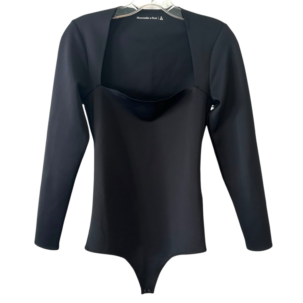 Abercrombie & Fitch Women's Black Square Neck Bodysuit in‎ Size M